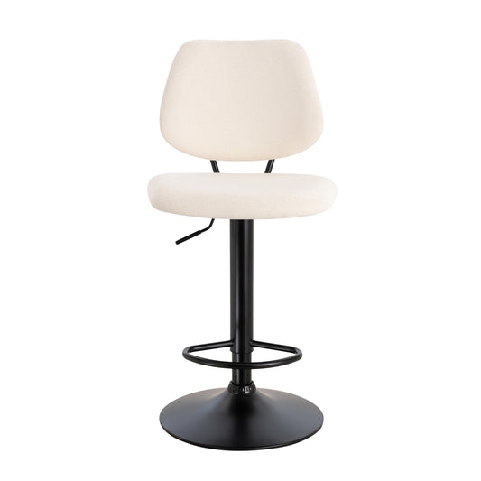 Furnitura Orion Bar Stool - Sanded Black Base - Set of 2