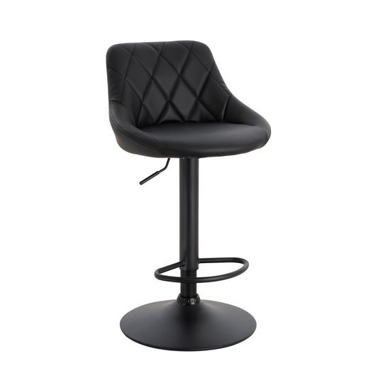 Furnitura Nove Bar Stool - Black Base - Set of 2