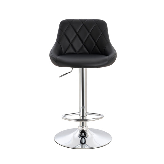 Furnitura Nove Bar Stool - Chrome Base - Set of 2