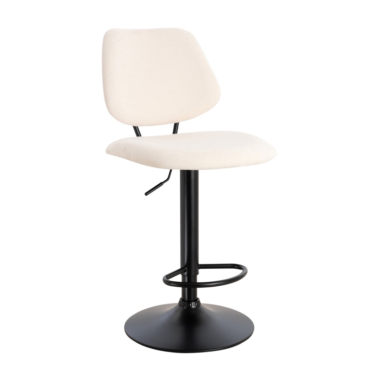 Furnitura Orion Bar Stool - Smooth Black Base - Set of 2