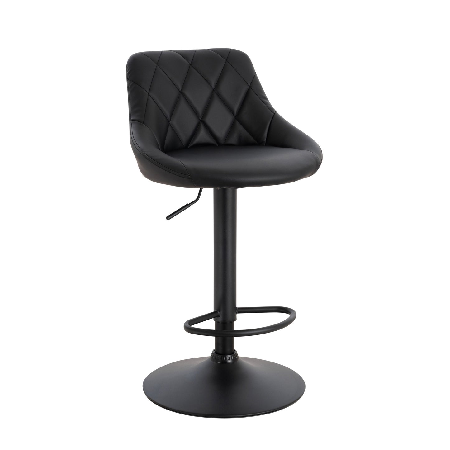 Furnitura Nove Bar Stool - Black Base - Set of 2