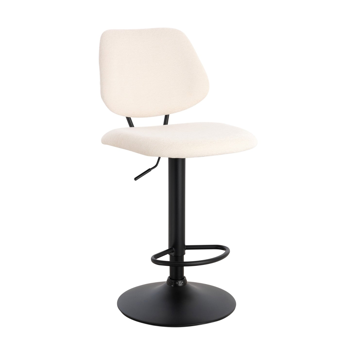 Furnitura Orion Bar Stool - Smooth Black Base - Set of 2