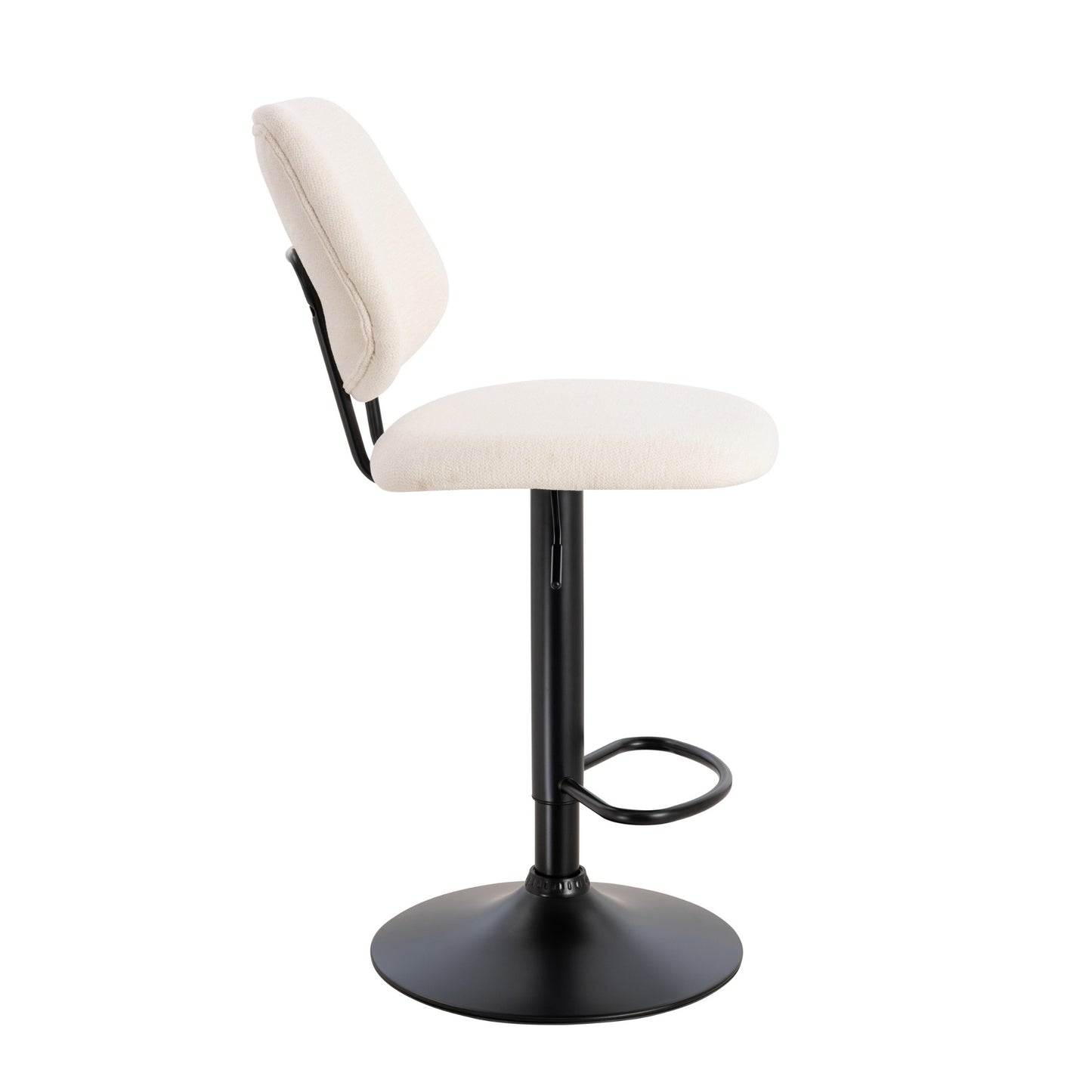 Furnitura Orion Bar Stool - Smooth Black Base - Set of 2