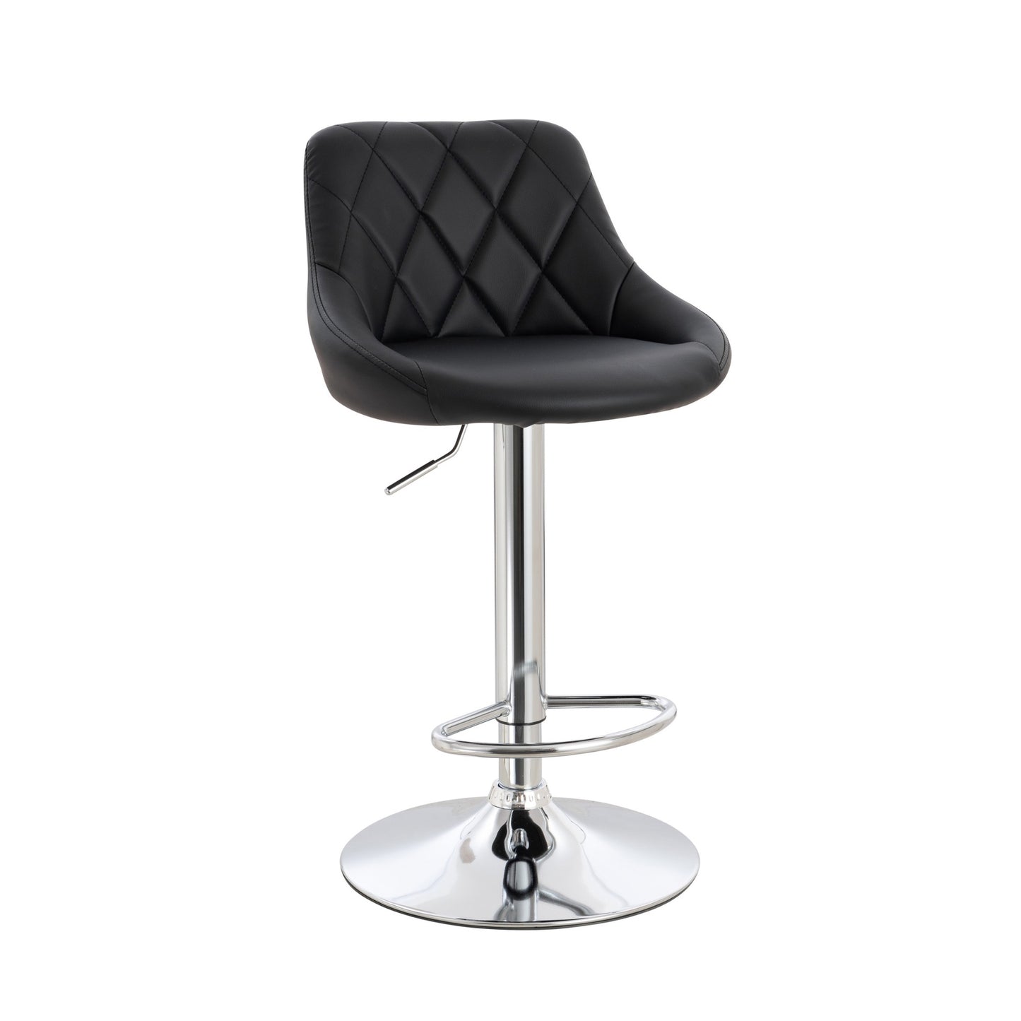 Furnitura Nove Bar Stool - Chrome Base - Set of 2