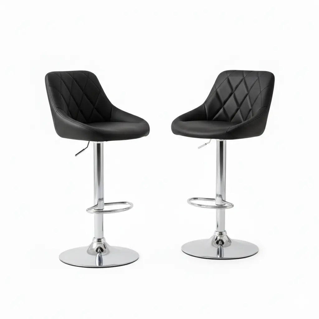 Nova Bar Stools – Chrome Finish (Set of 2)